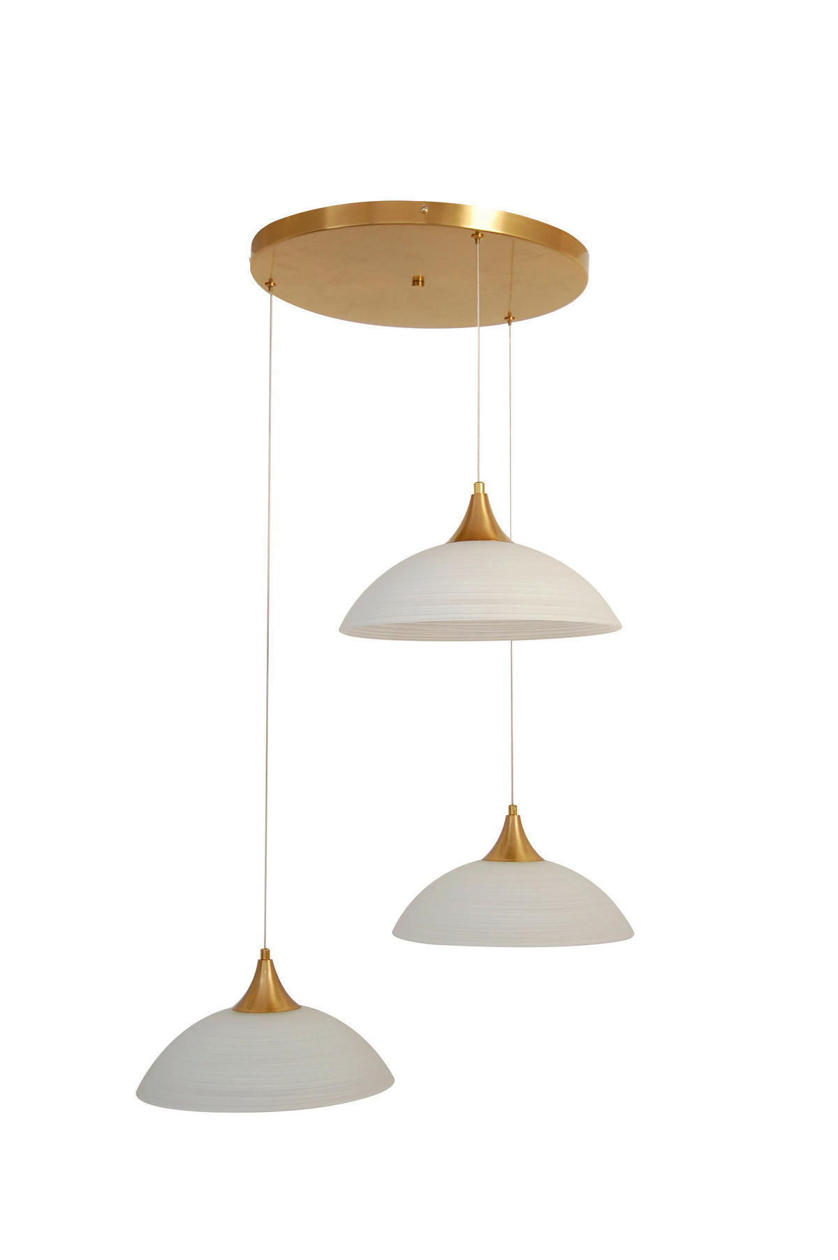 HÄNGELEUCHTE 66/150 cm  - Weiß, Trend, Glas/Metall (66/150cm) - Novel