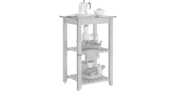 SERVIERWAGEN Buche massiv Buchefarben - Buchefarben, Trend, Holz/Kunststoff (53/85/46cm) - Carryhome
