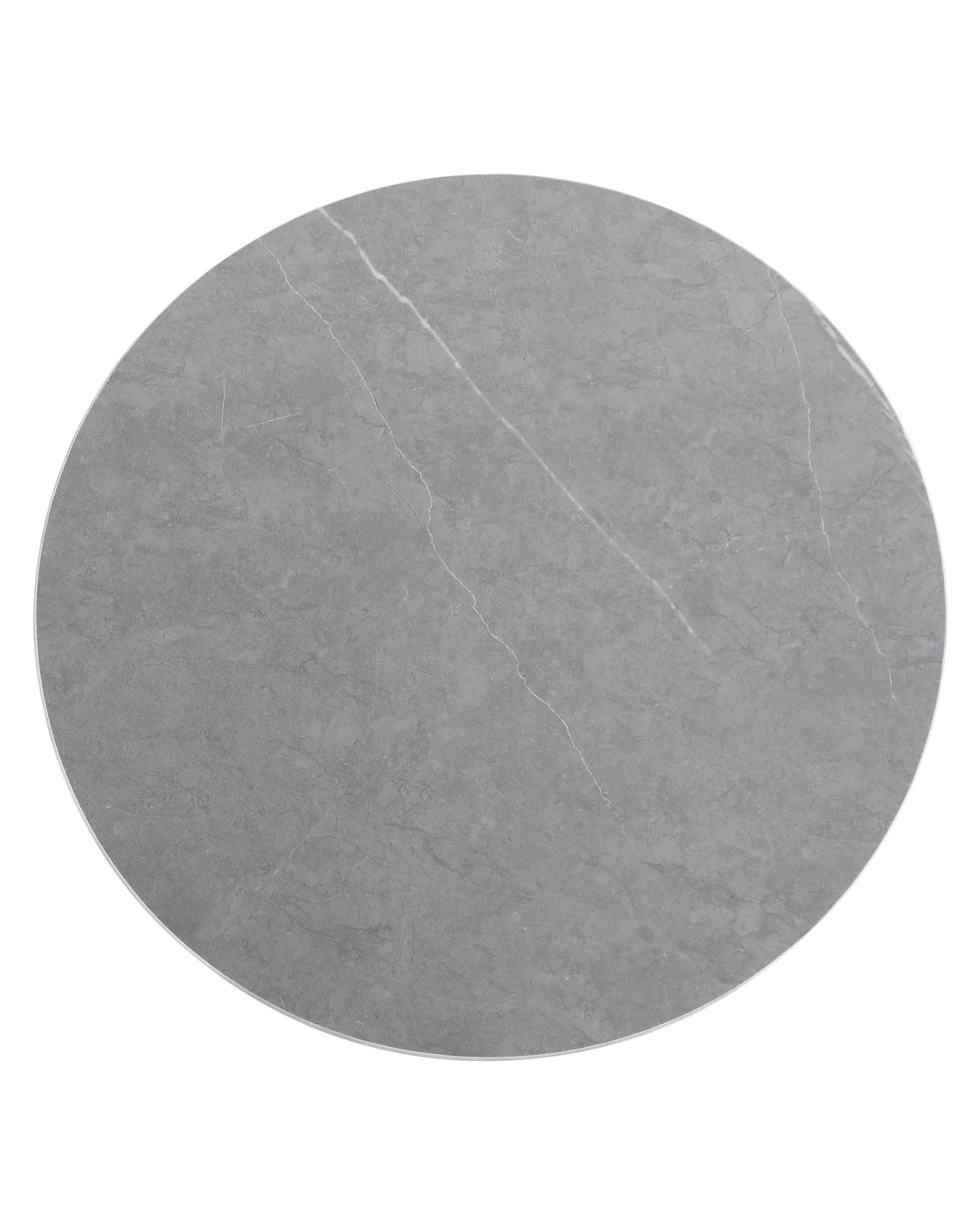 BEISTELLTISCH 44/44/50 cm Anthrazit, Grau rund  - Anthrazit/Grau, Design, Keramik/Metall (44/44/50cm) - Ambia Home