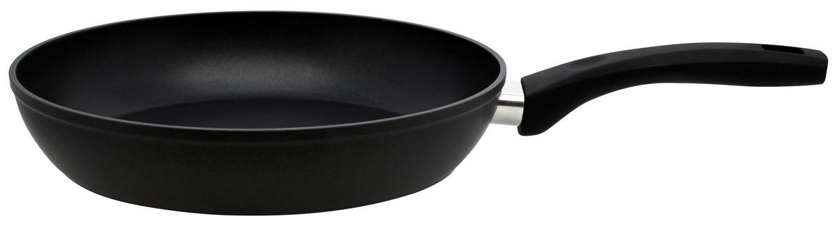 Bratpfanne Lukullus D/H: Lukullus Greblon®-Antihaftbeschichtung 28 cm  - Schwarz, Basics, Metall (28cm) - ELO