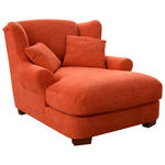 XXL-SESSEL - Terracotta, ROMANTIK / LANDHAUS, Holz/Textil (120/101/142cm) - Cantus