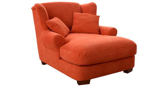 XXL-SESSEL - Terracotta, ROMANTIK / LANDHAUS, Holz/Textil (120/101/142cm) - Cantus