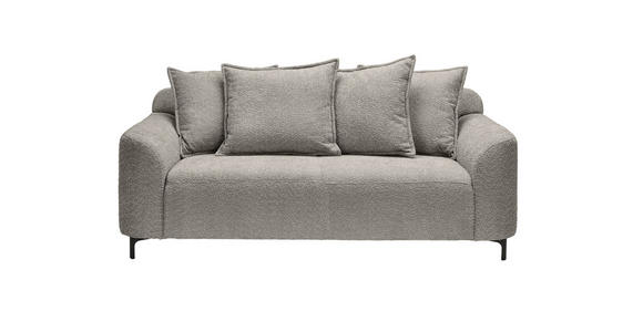 2,5-SITZER  in Chenille Grau  - Schwarz/Grau, KONVENTIONELL, Textil/Metall (200/84/99cm) - Carryhome