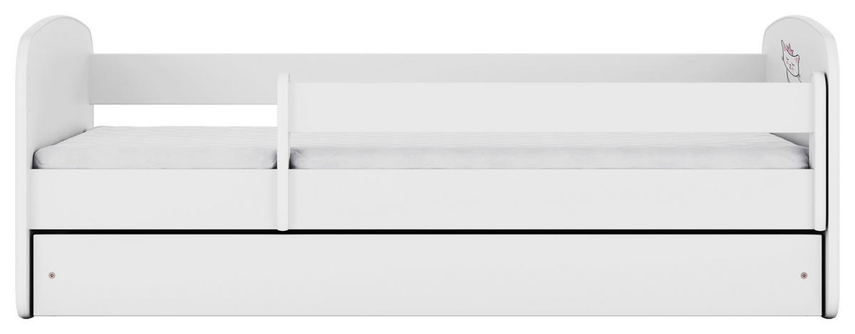 KINDER-/JUNIORBETT - Birkefarben/Weiß, MODERN, Holz/Holzwerkstoff (80/160cm) - MID.YOU