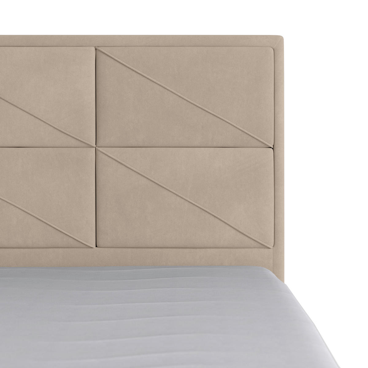 BOXSPRINGBETT 180/200 cm  in Beige  - Beige, Modern, Holz/Kunststoff (180/200cm) - MID.YOU