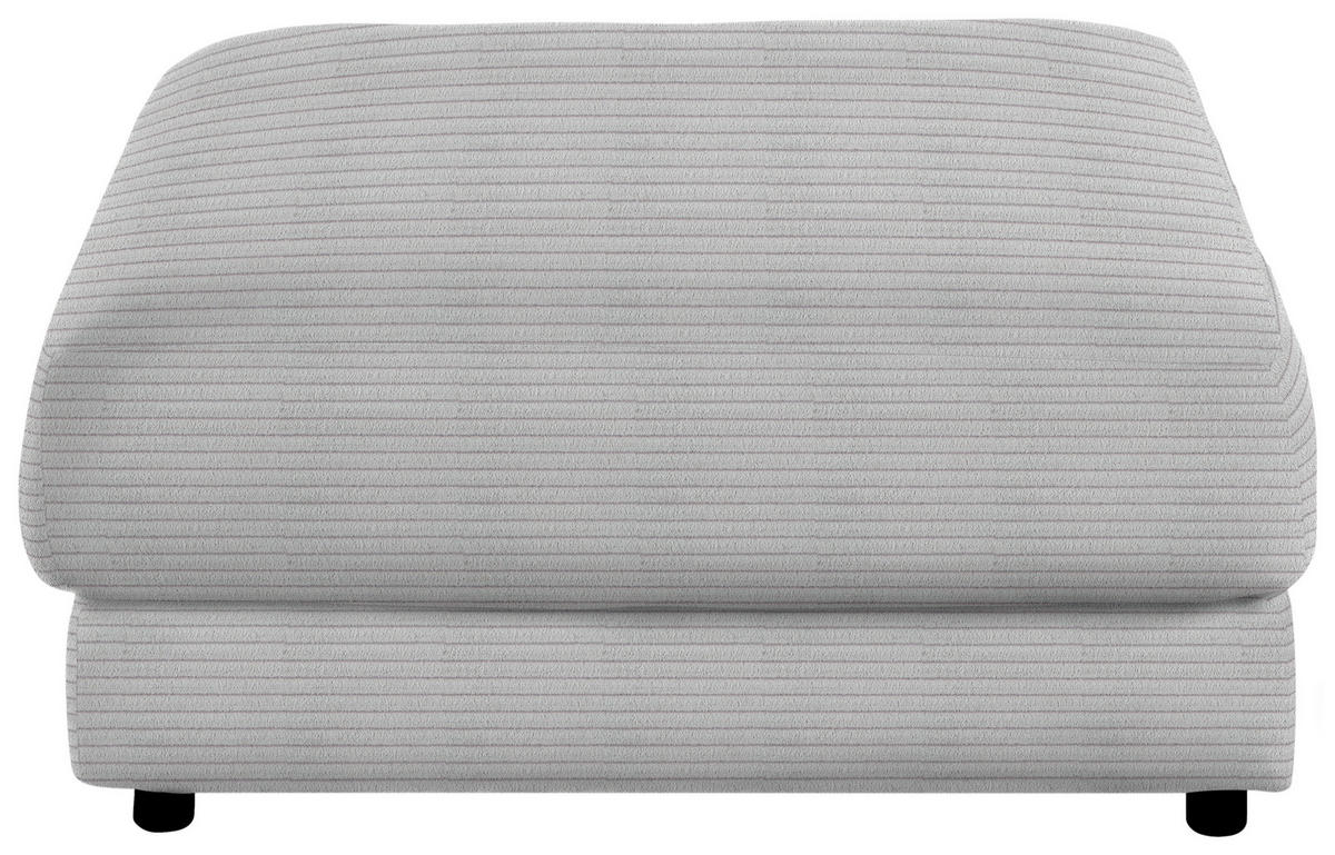 HOCKER in Textil Grau  - Schwarz/Grau, Design, Kunststoff/Textil (100/86/100cm) - Lomoco