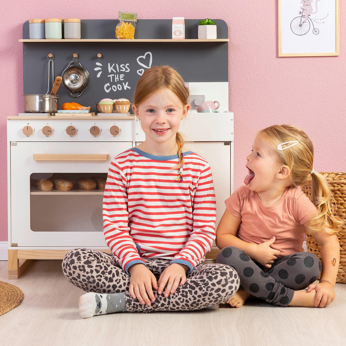 KINDERKÜCHE LINUM  - Naturfarben/Weiß, Basics, Holz/Holzwerkstoff (76/36/90cm) - MUSTERKIND