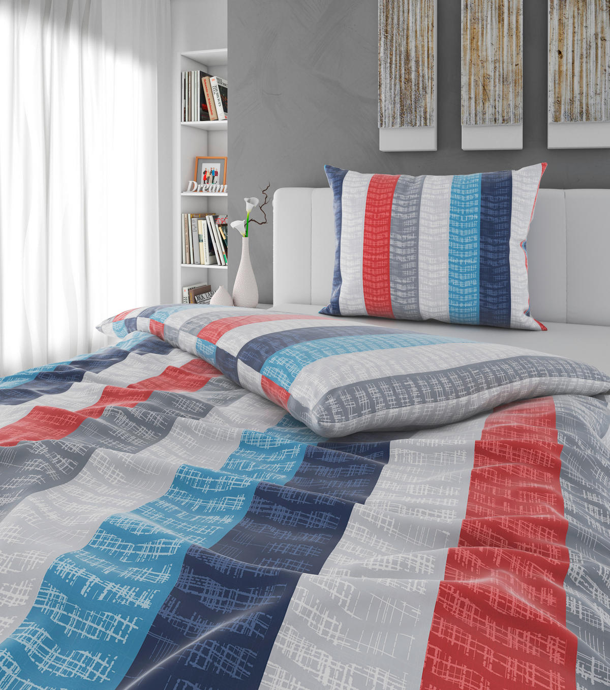 BETTWÄSCHE Lara Satin 140/200 cm  - Multicolor, KONVENTIONELL, Textil (140/200cm) - Esposa