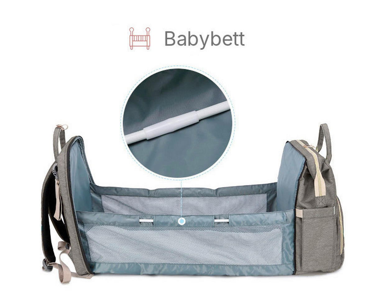 WICKELRUCKSACK Stella Bag Basic  - Grau, Basics, Textil (30/40/21cm)