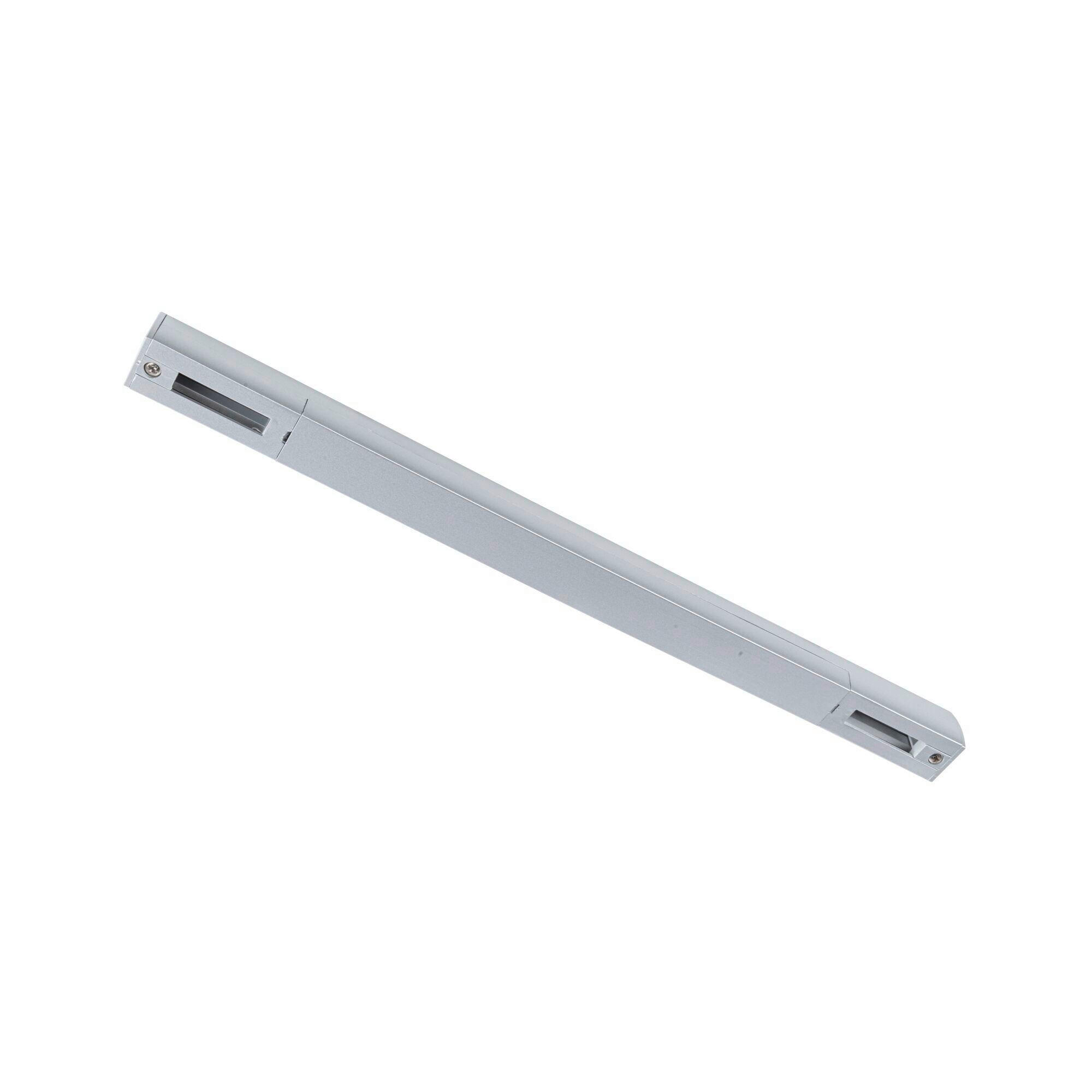 SCHIENENSYSTEM-EINSPEISER - Chromfarben, Basics, Kunststoff (30,4/1,8/2,1cm) - Paulmann