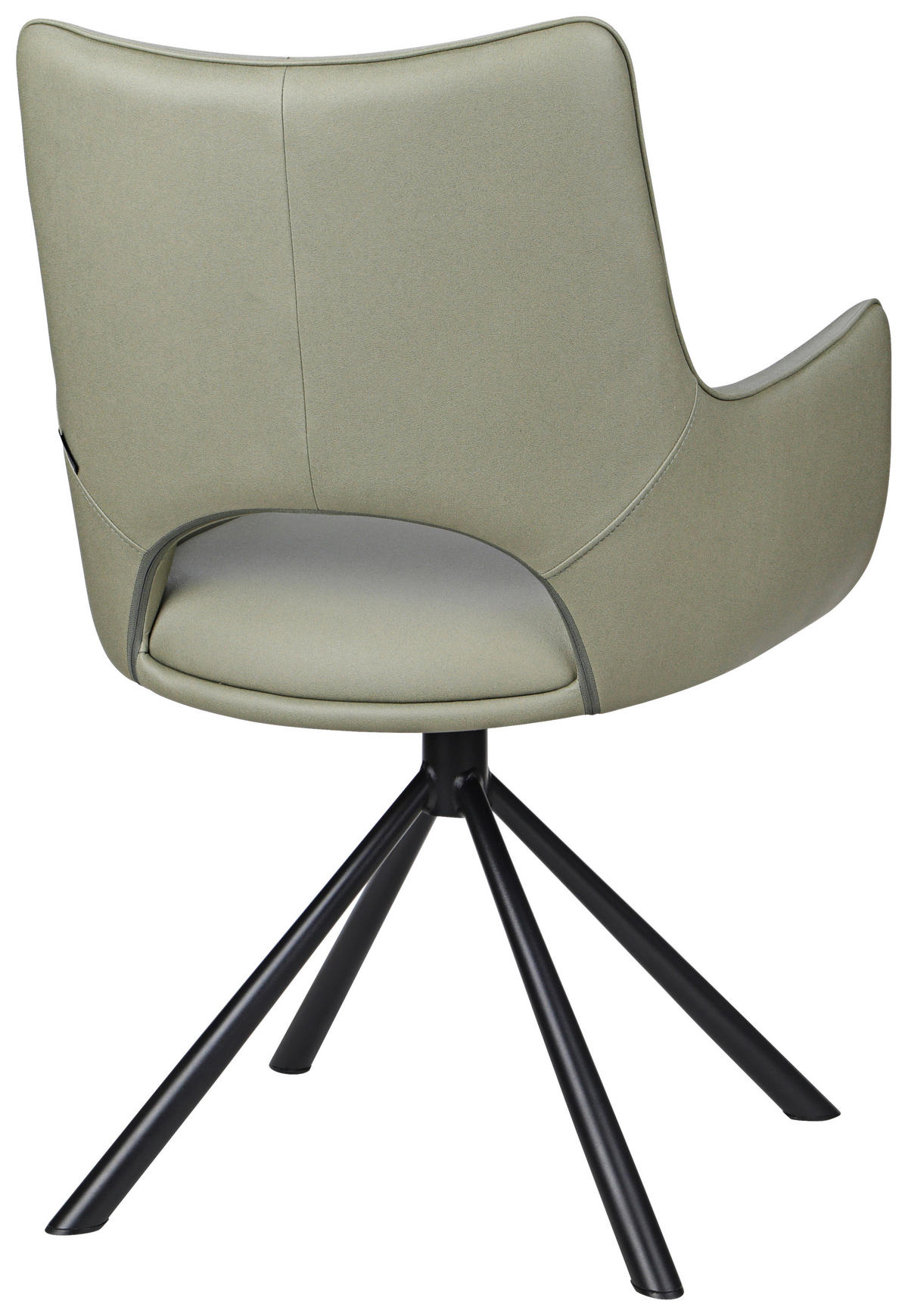ARMLEHNSTUHL  in Eisen Mikrofaser  - Schwarz/Grün, Design, Textil/Metall (59/88,5/62cm) - Carryhome
