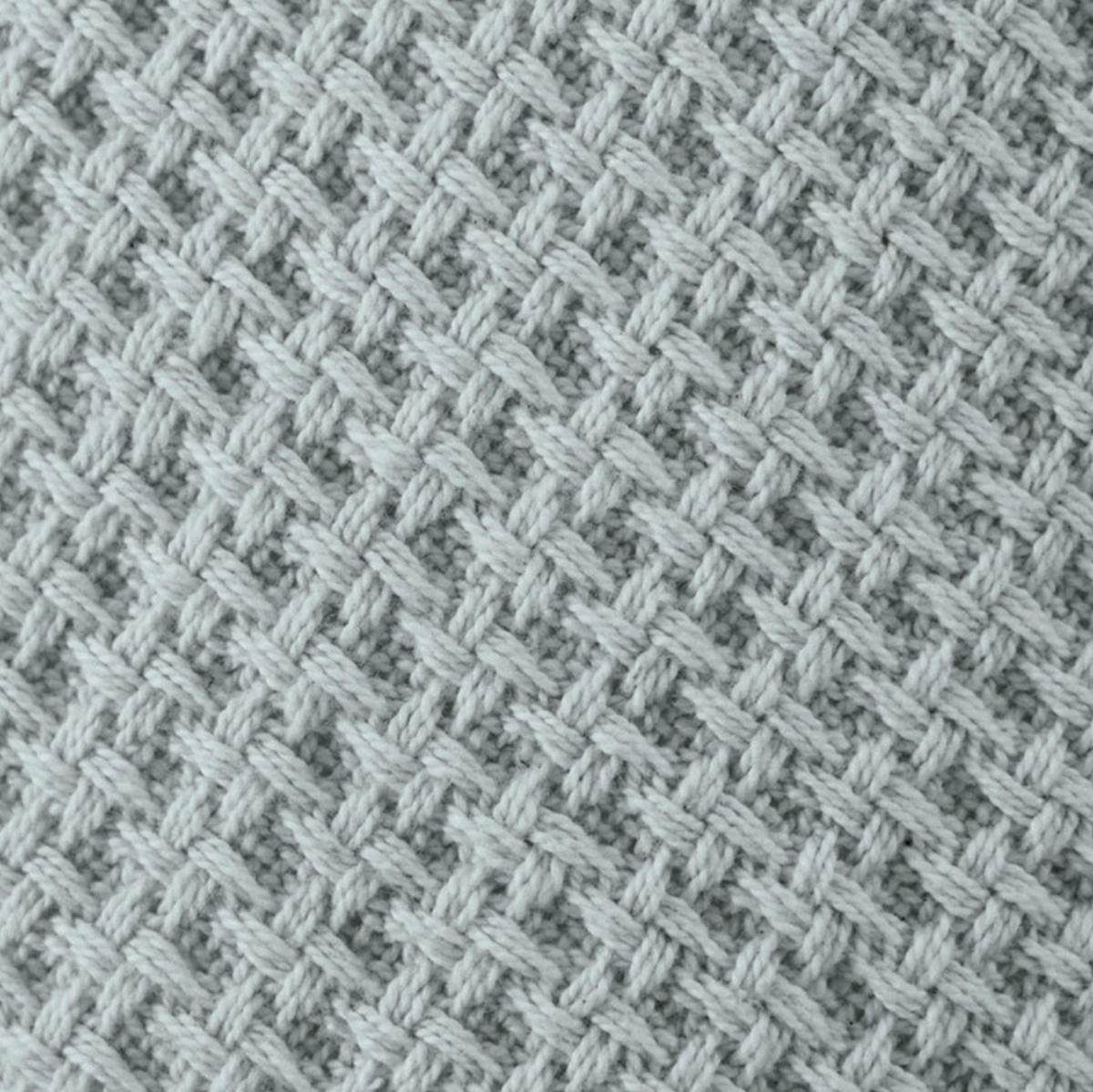 STILLKISSEN Original Feinstrick   - Pastellblau, KONVENTIONELL, Textil (190/40cm) - Theraline