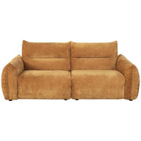 2-SITZER-SOFA Chenille Goldfarben  - Goldfarben/Schwarz, MODERN, Kunststoff/Textil (216/89/92cm) - MID.YOU