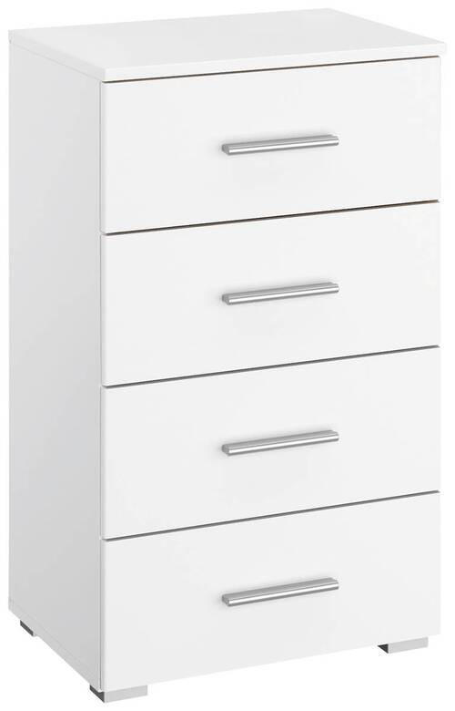 KOMMODE Rauch SCALA  in 47/81/42 cm  - Alufarben/Weiß, KONVENTIONELL, Holzwerkstoff/Kunststoff (47/81/42cm) - Rauch Möbel