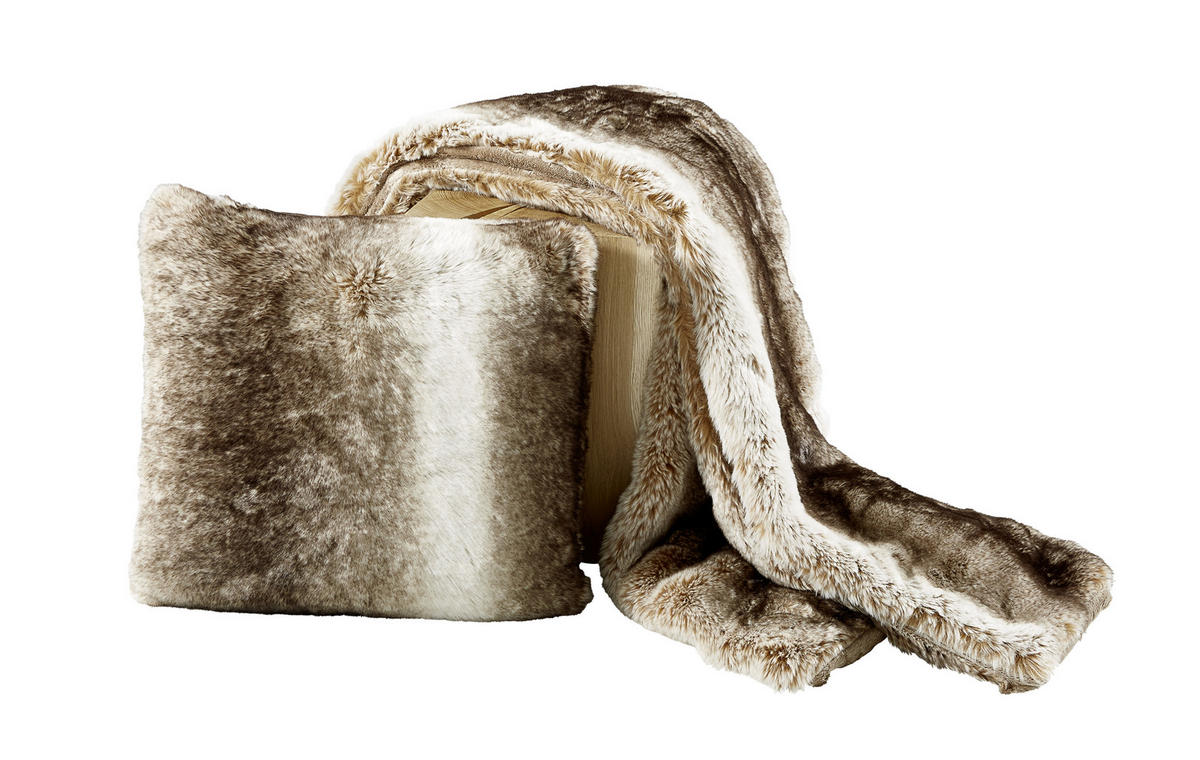 DEKORATIVNA JASTUČNICA 48/48 cm  - braon, Dizajnerski, tekstil (48/48cm) - Ambiente