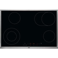 GLASKERAMIKKOCHFELD HK834060XB  - Edelstahlfarben/Schwarz, Basics, Glas/Metall (76,6/51,6cm) - AEG