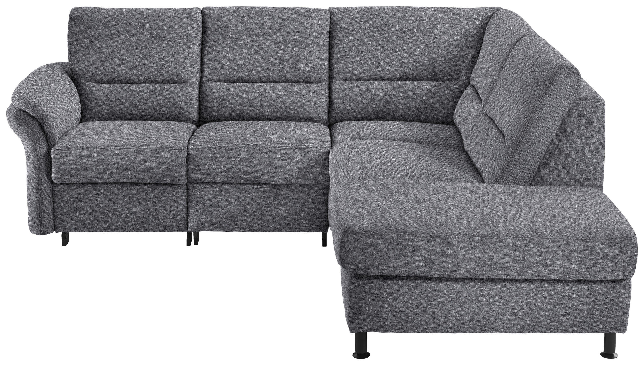 HÖRNSOFFA i flatväv blå  - blå/svart, Modern, metall/textil (227/203cm) - Beldomo System