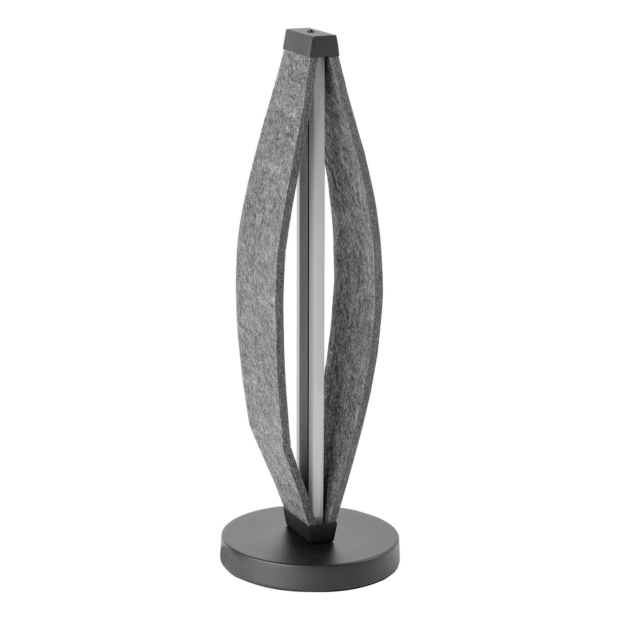 LED-TISCHLEUCHTE 18/52,5 cm  - Dunkelgrau, Design, Kunststoff/Textil (18/52,5cm) - Osram