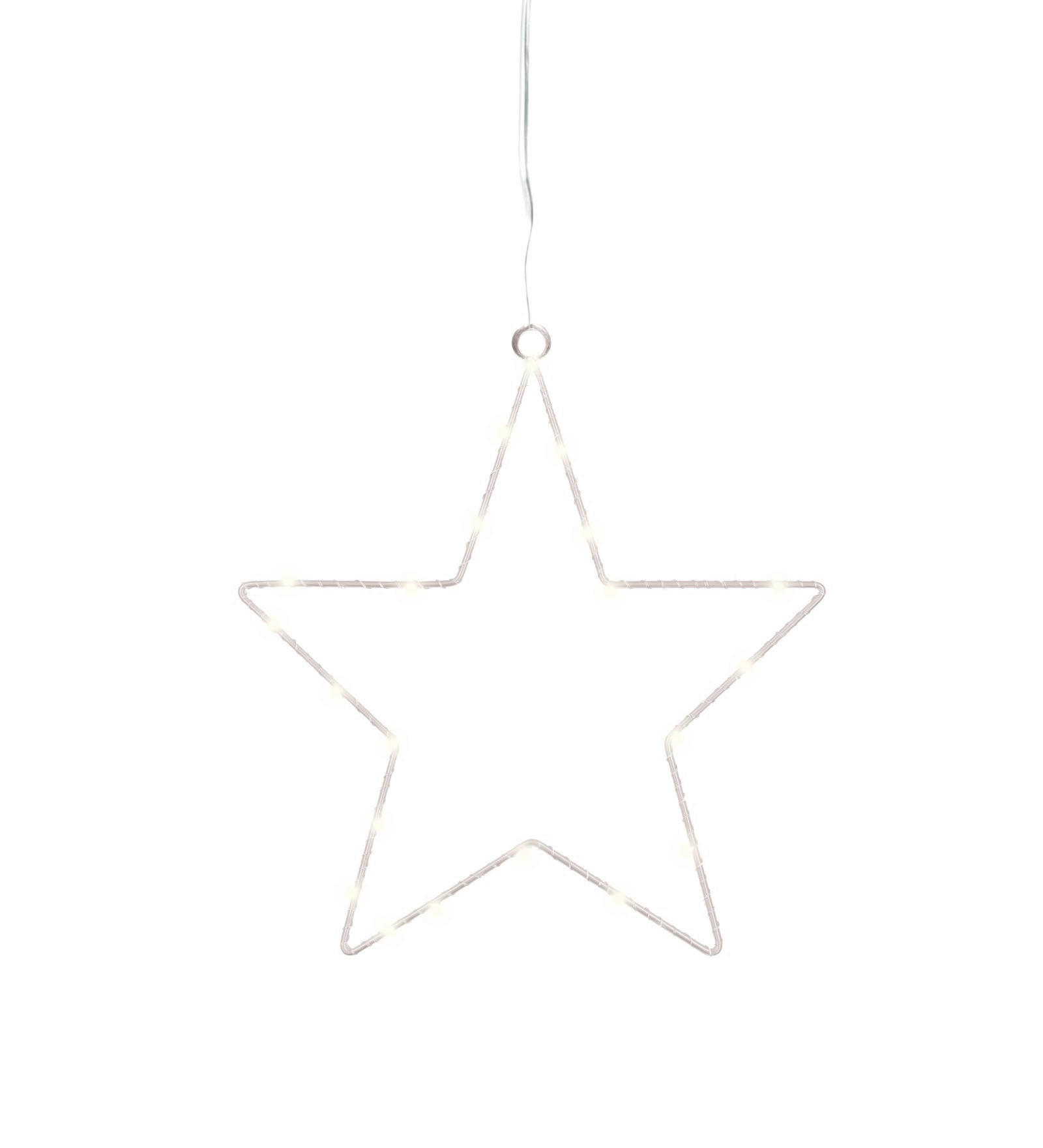 LED-DEKOLEUCHTE Christmas   - Weiß, KONVENTIONELL, Metall (30cm)