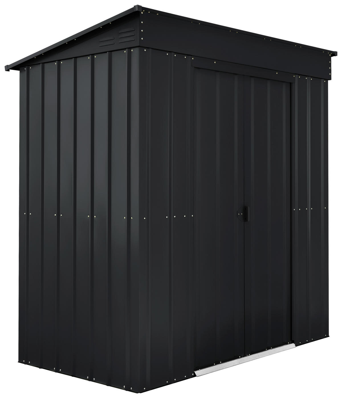 GERÄTEHAUS 180/199/124 cm  - Schwarz, Basics, Metall (180/199/124cm)