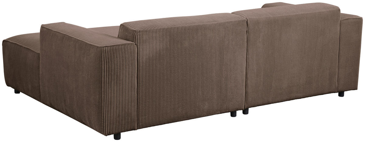 HÖRNSOFFA i manchester brun  - brun/svart, Design, textil/plast (234/161cm) - Livetastic