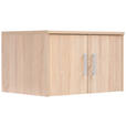 AUFSATZSCHRANK 72/43/54 cm   - Silberfarben/Sonoma Eiche, KONVENTIONELL, Holzwerkstoff/Metall (72/43/54cm) - Xora