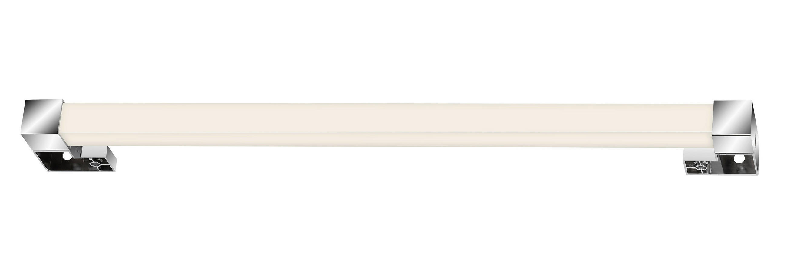 RÁÉPÍTHETŐ LÁMPA LED izzó  - krómszínű, Basics, műanyag (6,7/2,8/52,5cm)