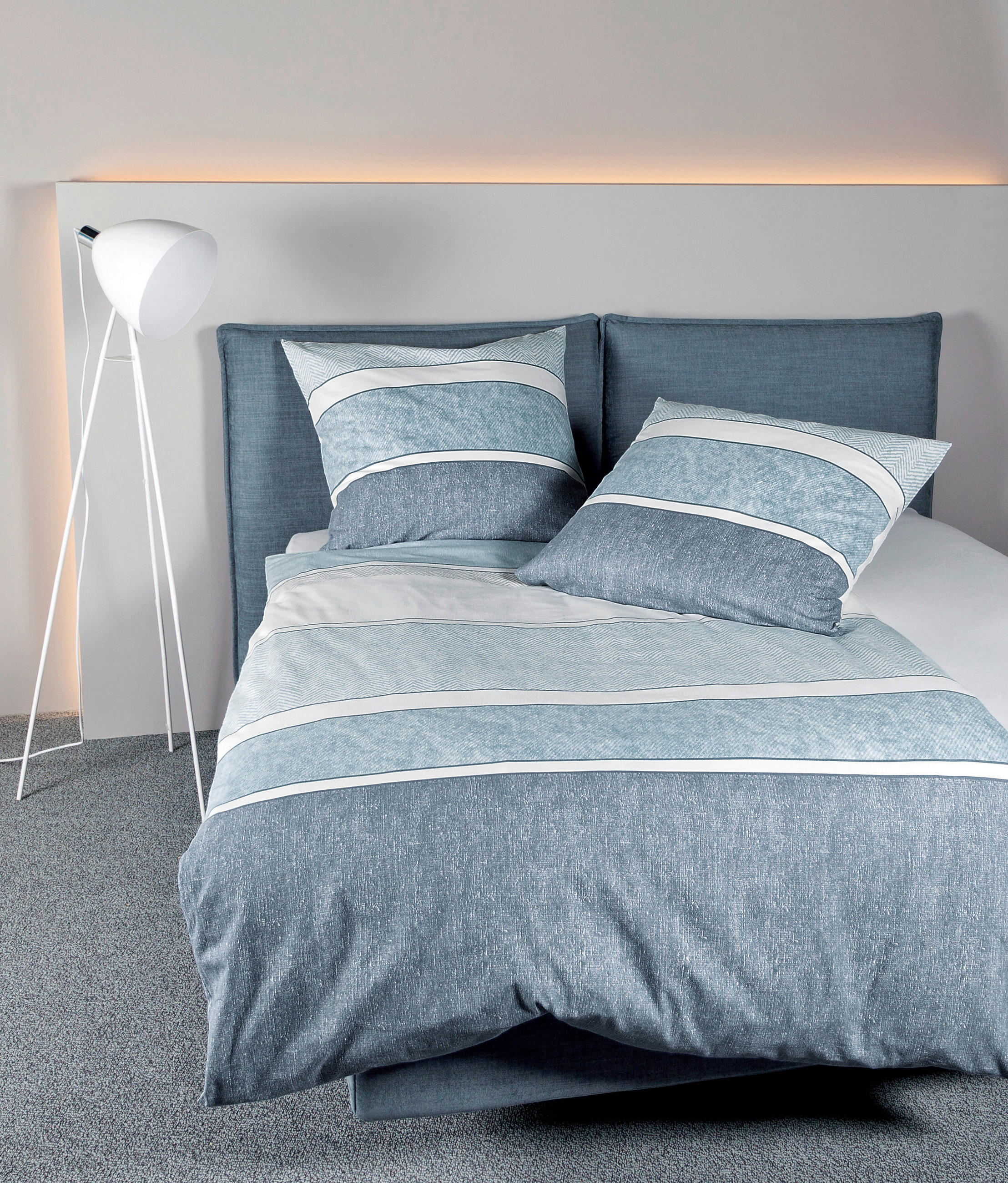 BETTWÄSCHE Satin 135/200 cm  - Grün, Basics, Textil (135/200cm) - Janine