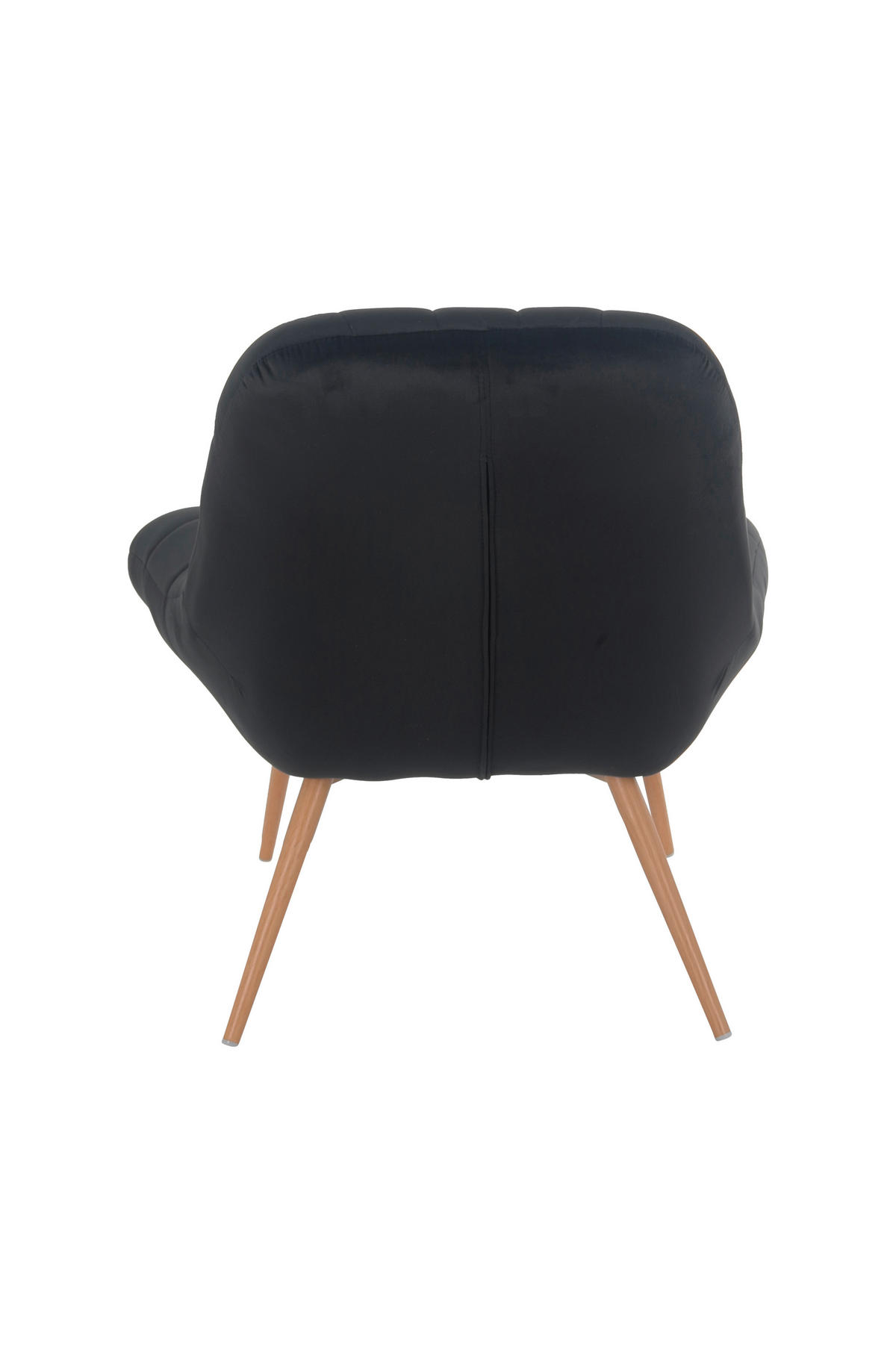 XXL-SESSEL Samt Naturfarben, Schwarz    - Schwarz/Naturfarben, MODERN, Textil/Metall (76/85,6/85,6cm) - Livetastic