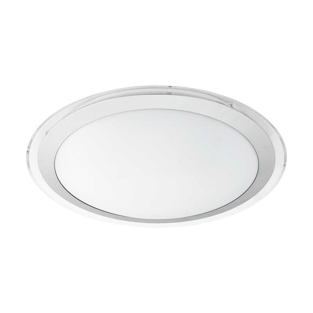 STROPNÉ LED SVIETIDLO, 43/9 cm  - biela/strieborná, Basics, kov/plast (43/9cm)