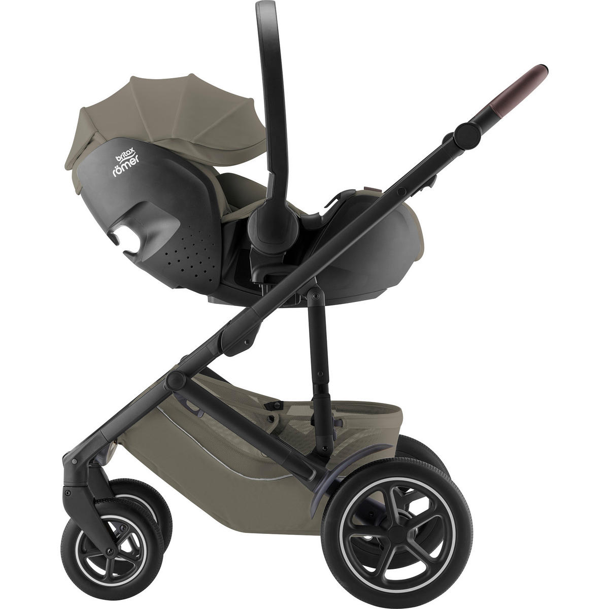 KINDERWAGENSET Smile 5Z Set  - Olivgrün/Grau, Basics, Textil/Metall (57/112/97,7cm) - Britax Römer