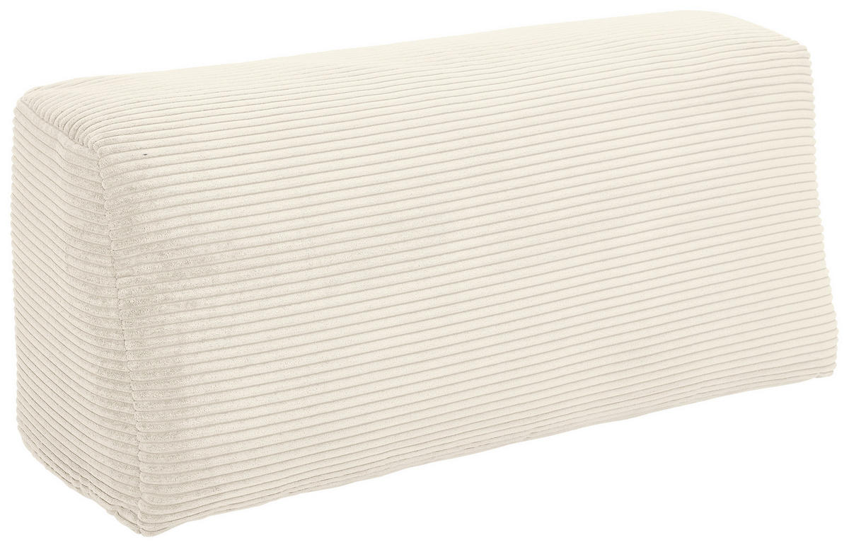 SCHLAFSOFA in Cord Creme  - Buchefarben/Creme, Konventionell, Holz/Kunststoff (255/86/123cm) - Livetastic