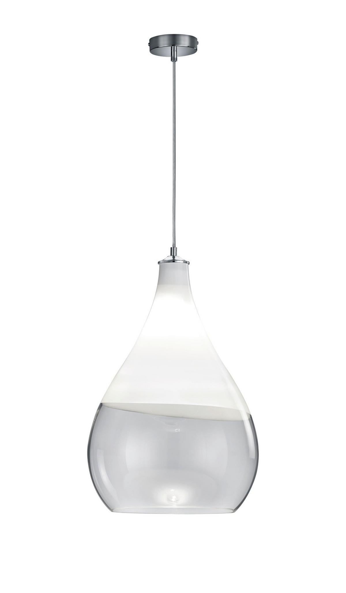 HÄNGELEUCHTE 35/150 cm    - Klar/Chromfarben, Design, Glas/Metall (35/150cm) - Trio Leuchten