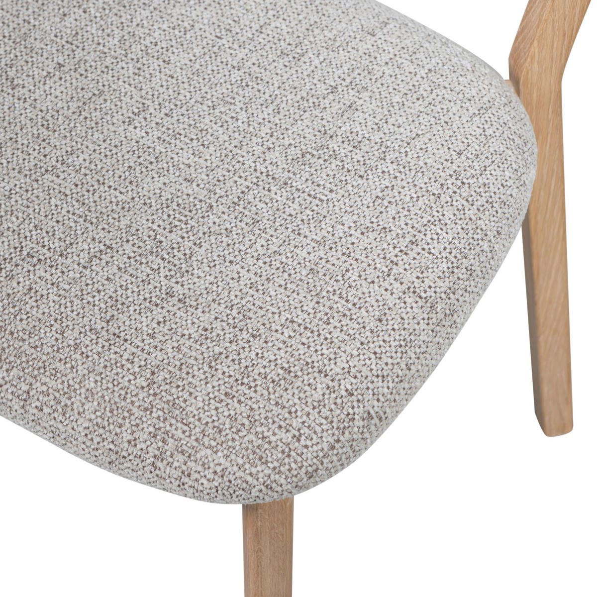 STUHL-SET 2 Stück  in Webstoff  - Naturfarben, MODERN, Holz/Textil (51/82/60cm) - Livetastic