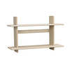 VÄGGHYLLA 75/48/25 cm  - ek Bianco, Klassisk, trä (75/48/25cm) - Rowico