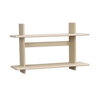 VÄGGHYLLA 75/48/25 cm  - ek Bianco, Klassisk, trä (75/48/25cm) - Rowico