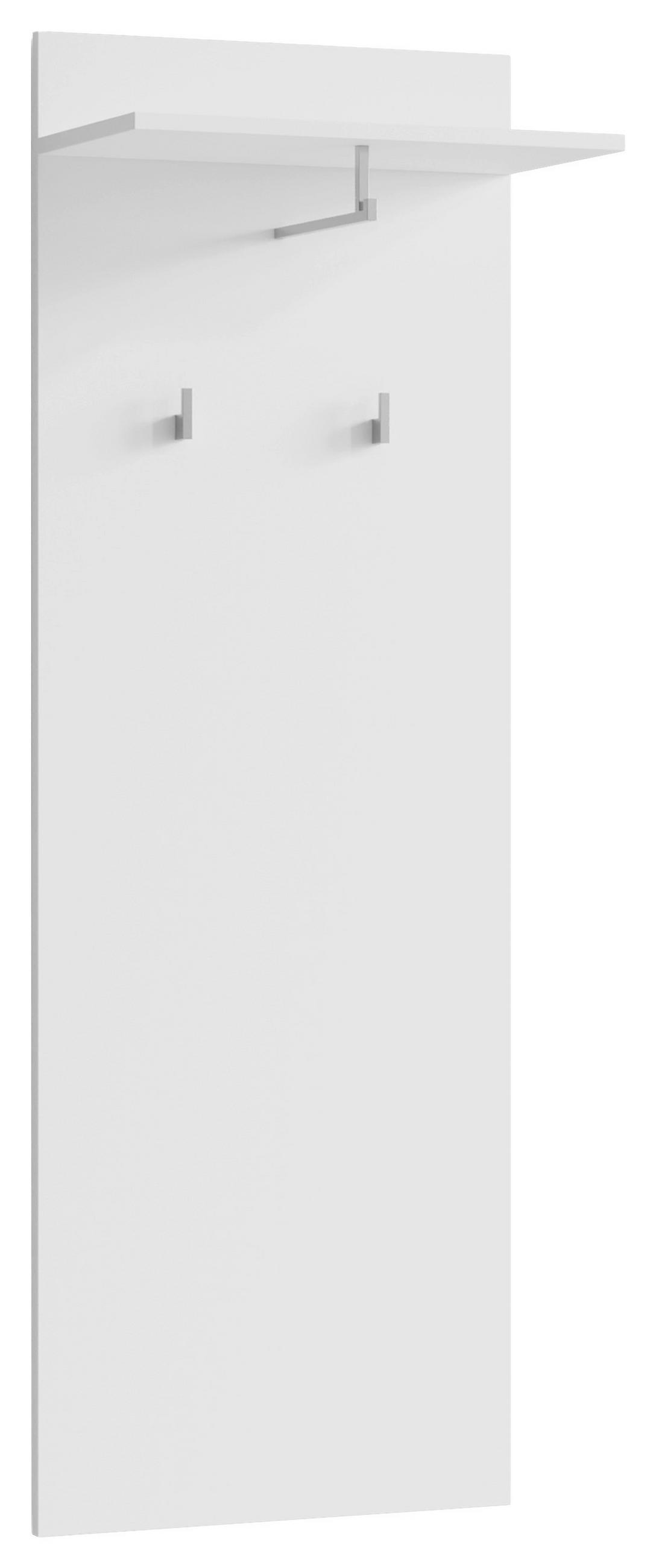 GARDEROBE 5-teilig  in 49/196/30 cm  - Schwarz/Weiß, Design, Glas/Holzwerkstoff (49/196/30cm) - MID.YOU