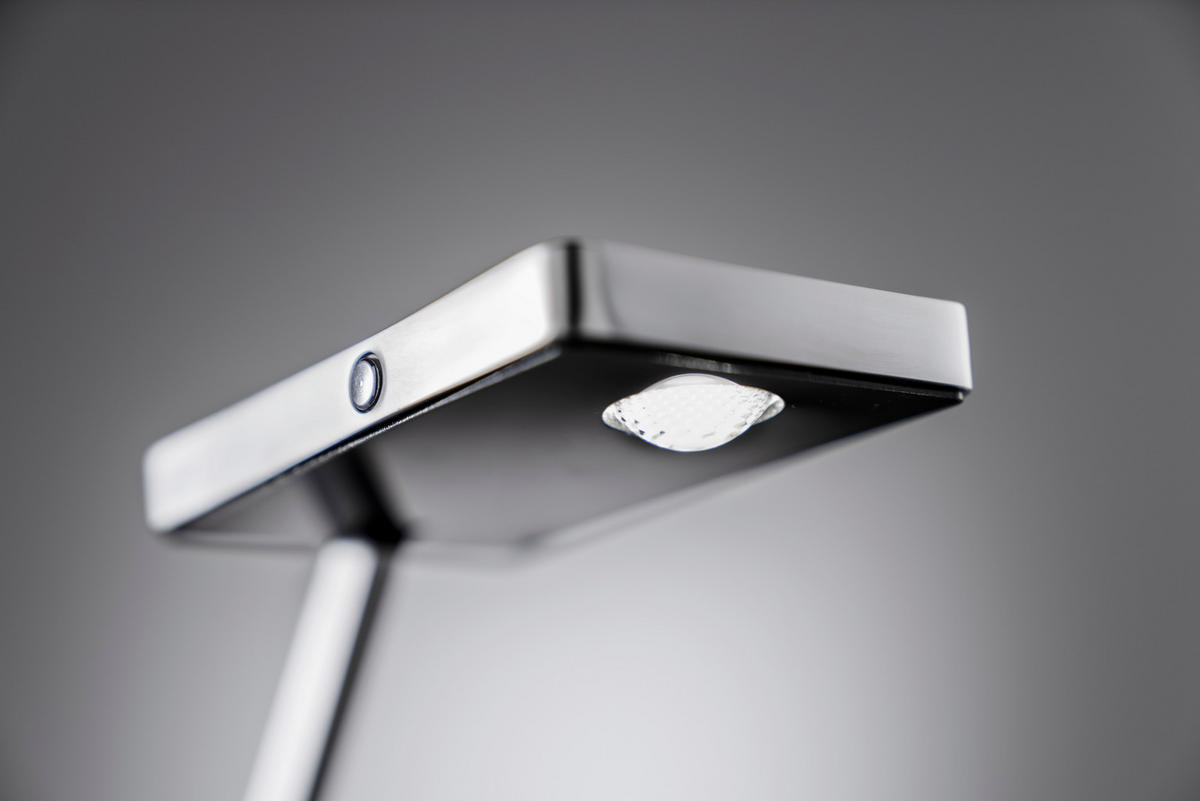LED-TISCHLEUCHTE 9/44 cm   - Silberfarben/Schwarz, Design, Metall (9/44cm) - Fischer & Honsel