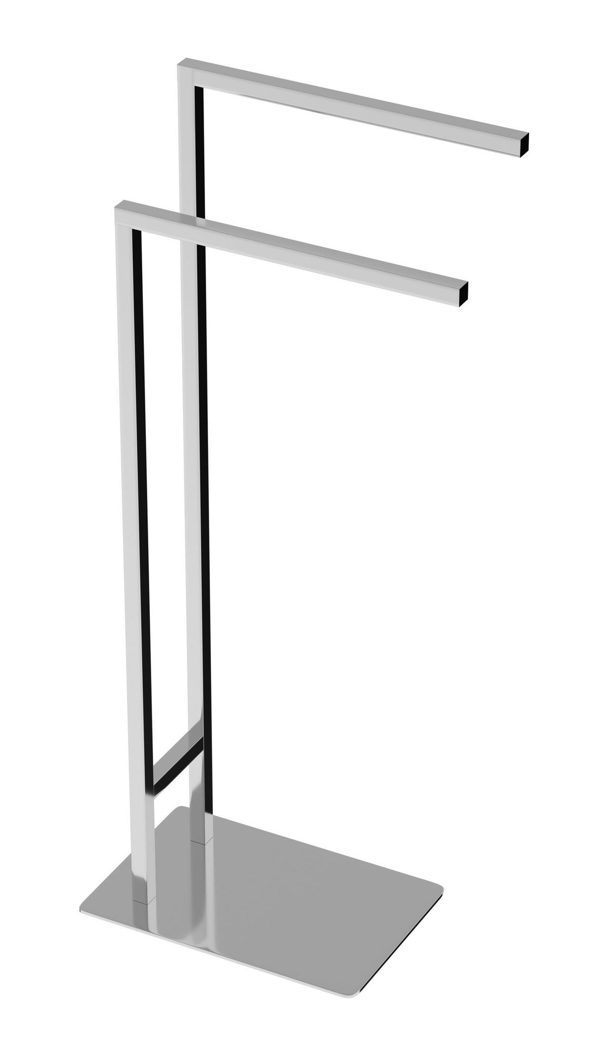 HANDTUCHSTÄNDER 44,5/81/20 cm  - Chromfarben, Basics, Metall (44,5/81/20cm) - Sadena