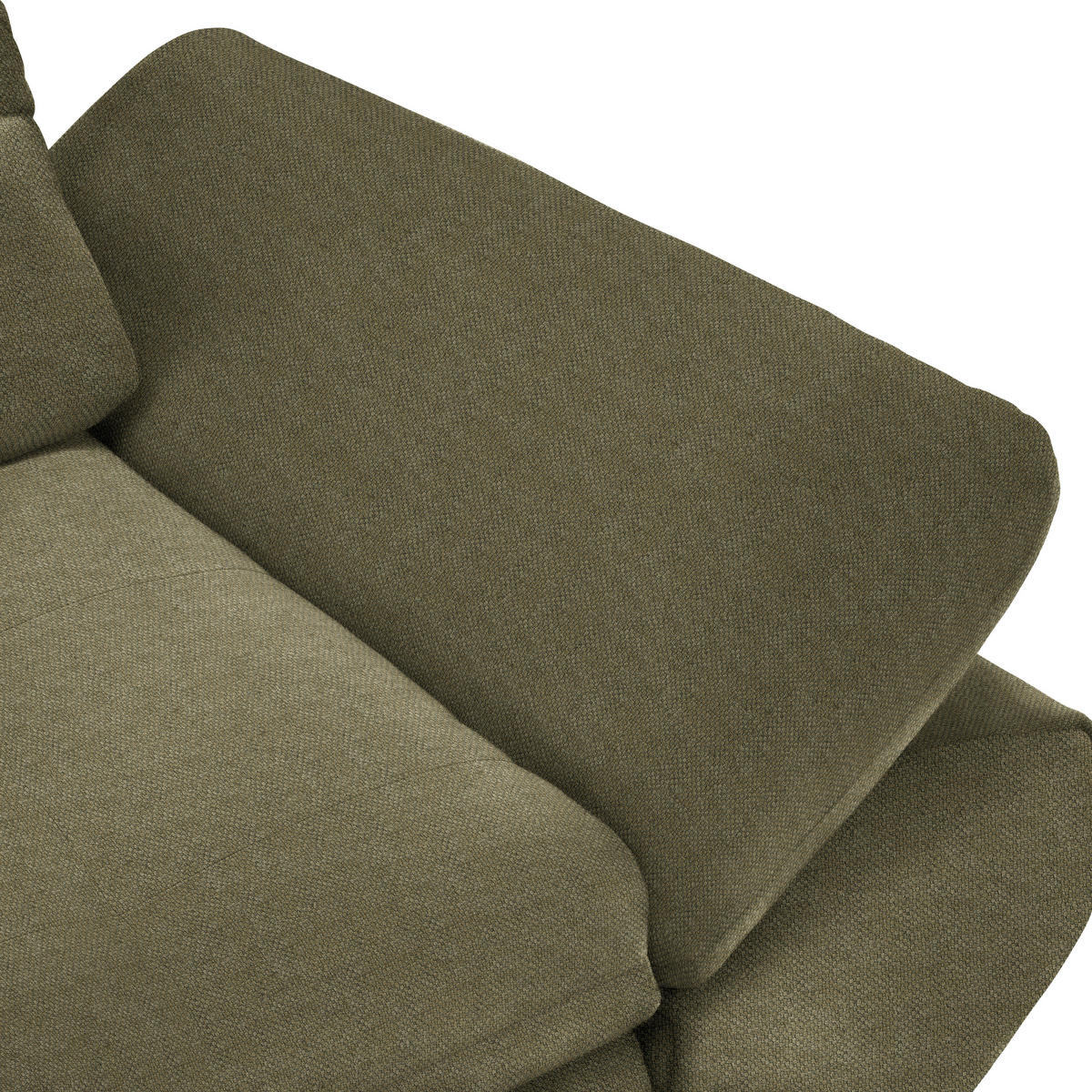 ECKSOFA Flachgewebe Grün  - Schwarz/Grün, Design, Textil/Metall (204/341cm) - Xora