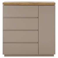 KOMMODE Palamos  in 100/104/40 cm  - Naturfarben/Grau, Basics, Holz/Holzwerkstoff (100/104/40cm)