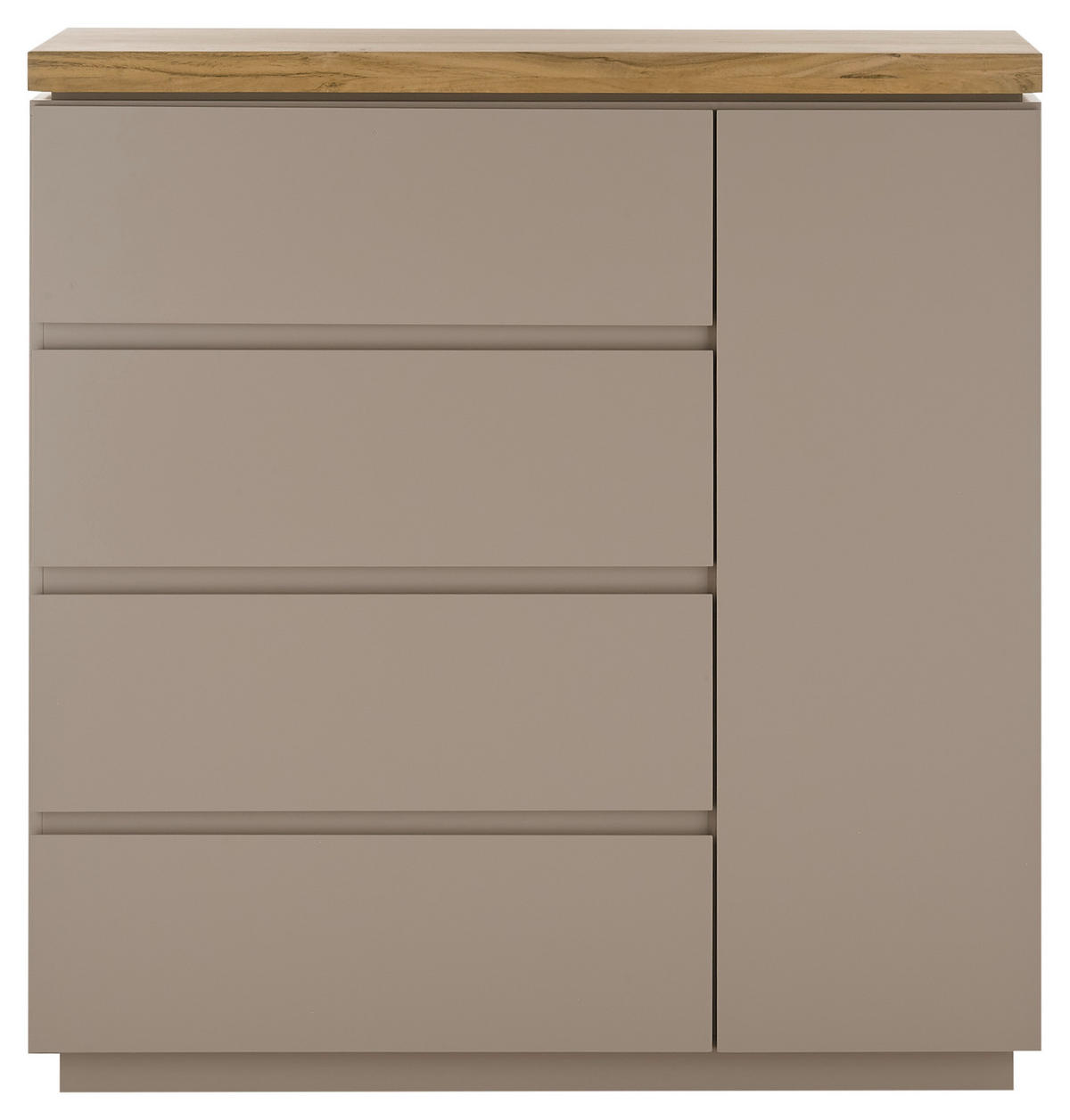 KOMMODE Palamos  in 100/104/40 cm  - Naturfarben/Grau, Basics, Holz/Holzwerkstoff (100/104/40cm)