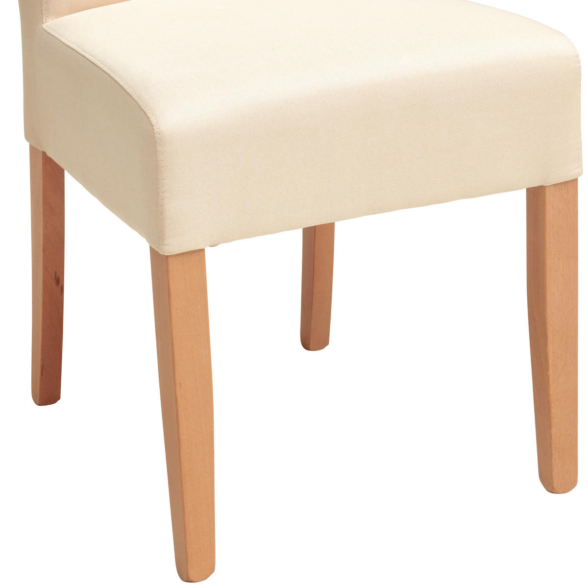 STUHL Webstoff Beige Buche massiv  - Beige/Naturfarben, MODERN, Holz/Textil (46/101/62cm) - Livetastic