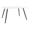 SCHREIBTISCH 138/50/70 cm  in Schwarz, Weiss  - Weiss/Schwarz, Modern, Holzwerkstoff/Metall (138/50/70cm) - MID.YOU