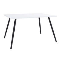 SCHREIBTISCH 110/80/70 cm  in Schwarz, Weiss  - Weiss/Schwarz, Modern, Holzwerkstoff/Metall (110/80/70cm) - MID.YOU