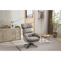 RELAXSESSEL in Textil Taupe  - Taupe, Modern, Textil (81/109/95cm) - MID.YOU