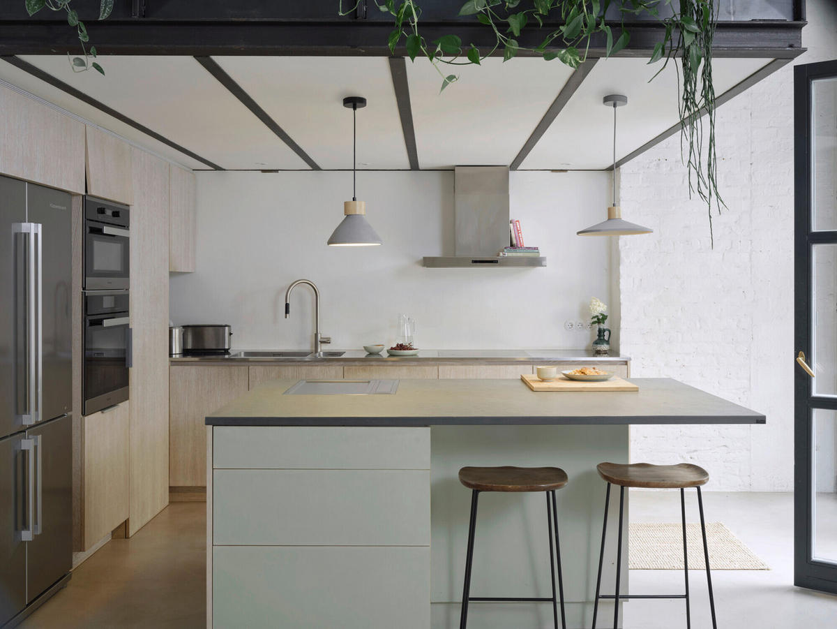 HÄNGELEUCHTE 32/116.50 cm  - Dunkelgrau/Naturfarben, Basics, Holz/Stein (32/116.50cm) - Osram