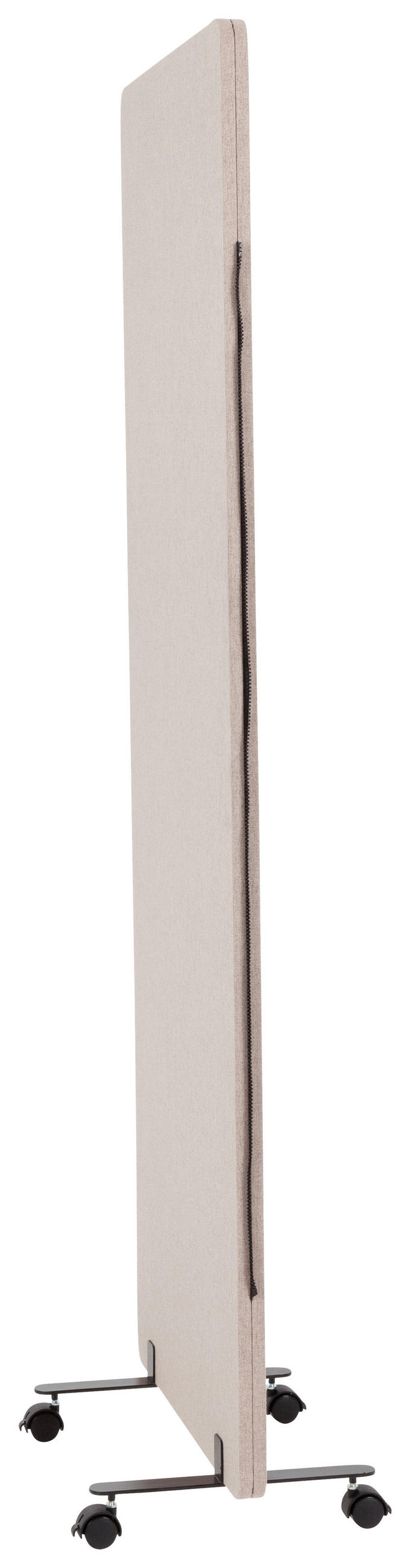 MELLANVÄGG  i metall, plast, textil  taupe  - taupe, Basics, metall/textil (60/177/3cm) - MID.YOU