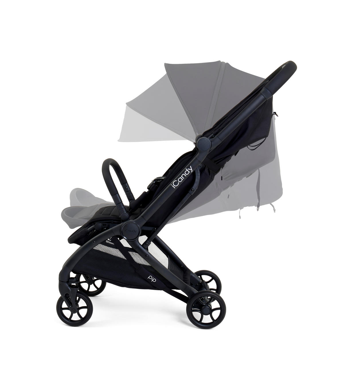 KIŠOBRAN KOLICA  PIP  - crna, Basics, tekstil/metal (104.5/44/67cm) - ICANDY