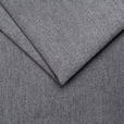 ECKSOFA Dunkelgrau Velours  inkl. Bettkasten, Schlaffunktion, Rücken echt, Kopfteilverstellung, Liegefläche im Originalstoff  - Dunkelgrau/Schwarz, KONVENTIONELL, Textil/Metall (217/255cm) - Carryhome